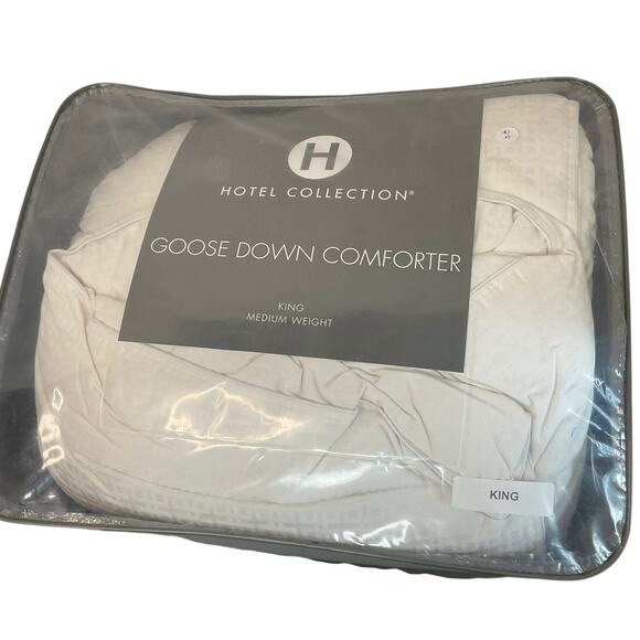 Hotel Collection European Down Medium Weight Hypoallergenic Comforter White King - Picture 4 of 4